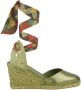 Castañer Groene Sleehak Espadrilles Yellow Dames - Thumbnail 2