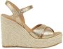 Castañer Gouden Espadrille Sleehakken Yellow Dames - Thumbnail 2