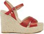 Castañer Gouden Espadrille Sleehakken Red Dames - Thumbnail 2