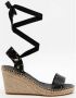 Castañer Elegante Sleehak Espadrilles Tina Model Black Dames - Thumbnail 2