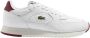 Lacoste Witte casual leren sneakers oor heren White Heren - Thumbnail 2