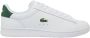 Lacoste Witte sportieve leren sneakers White Heren - Thumbnail 3