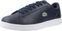 Lacoste CARNABY SET 224 1 SMA Heren Sneakers Donkerblauw Wit - Thumbnail 4