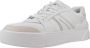 Lacoste Logo Sneaker Mat Leer Zijlabel In reliëf Vetersluiting White Dames - Thumbnail 4