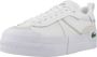 Lacoste L004 Platform Lifestyle in wit formaten: 37.5 - Thumbnail 2