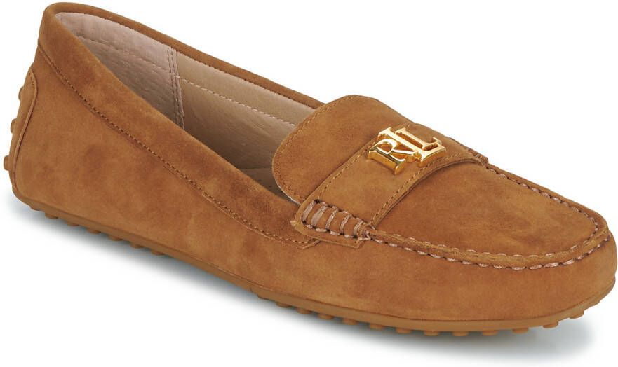 Lauren Ralph Lauren Loafers & ballerina schoenen Barnsbury Flats Casual in bruin