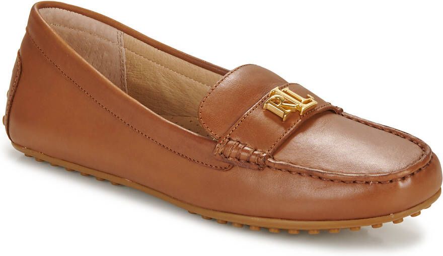 Lauren Ralph Lauren Loafers & ballerina schoenen Barnsbury Flats Driver in bruin