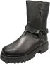 Lazamani Merle Dames Biker Boots Leer Black - Thumbnail 2