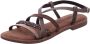 Lazamani Zuri Dames Sandalen Brown - Thumbnail 5