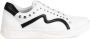 Liu Jo Stijlvolle sneakers met elastische banden en zilveren studs White Dames - Thumbnail 2