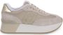 Liu Jo Sportieve Suède Sneakers met Mesh Details Beige Dames - Thumbnail 4