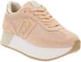 Liu Jo Beige Logo Sneakers met Suède en Mesh Panelen Beige Dames - Thumbnail 2