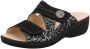 Longo 1006407 Dames Slippers Muiltjes Zwart - Thumbnail 2