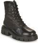 Love Moschino Stijlvolle veterschoenen voor dames Zwart Dames - Thumbnail 2