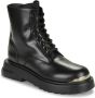 Love Moschino Effen Veterschoenen met Ritssluiting Black Dames - Thumbnail 2