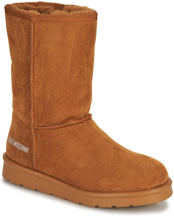 Love Moschino Boots & laarzen St.Ttod.Winter30 Velour Pu in cognac