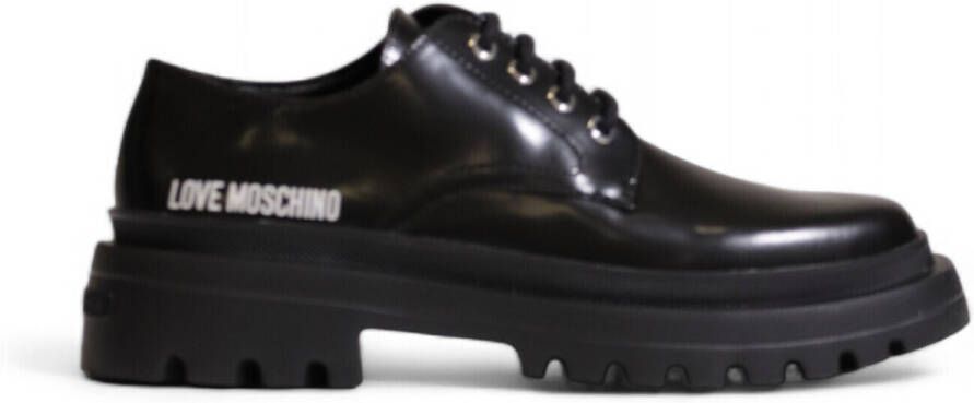 Love Moschino Nette Schoenen Womens LaceUp Oxford Schoenen Zwart