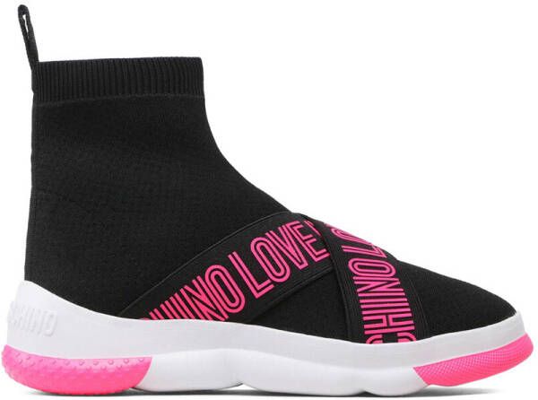 Love Moschino Sneakers Bovensneakers van stof met elastische gores