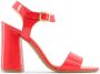 Made in Italia Damesandalen met enkelband van synthetisch lakleer Red Dames - Thumbnail 23