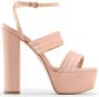 Made in Italia Luxe Velvet Wraparound Strap Sandalen Pink Dames - Thumbnail 27