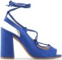 Made in Italia Zwarte sandalen met hoge hak en verstelbare enkelband Blue Dames - Thumbnail 32