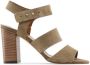 Made in Italia Verstelbare Leren Sandalen met 10cm Hak Brown Dames - Thumbnail 3