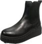 MARC O POLO Chelsea boots van stijlvol rundleer met geribbelde plateauzool - Thumbnail 1