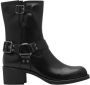 Marco Tozzi Bikerboots BROTI blokhak gespen laarzen enkellaars met glanzende studs - Thumbnail 1