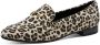 Marco Tozzi Leopard Instappers beige Textiel Dames - Thumbnail 3