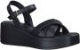 Marco tozzi Zwarte platte sandalen voor vrouwen Black Dames - Thumbnail 3