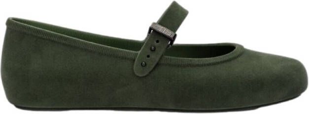 Melissa Ballerina's Soft Ballerina Velvet Fem Green