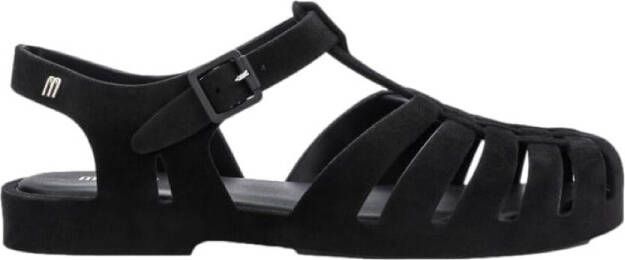 Melissa Sandalen Possession Velvet Black Flocked