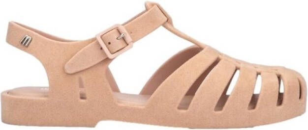 Melissa Sandalen Possession Velvet Light Pink Flocked