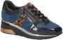 Mephisto Blauwe Leren Dames Elisia Sneakers Blue Dames - Thumbnail 2