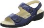 Mephisto Blauwe Leren Comfort Sandaal Blue Dames - Thumbnail 2