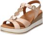 Mephisto Beige leren sleehak sandaal met Air-Relax technologie Beige Dames - Thumbnail 2