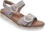 Mephisto MYRANDA BELUGA 42334 Zilver kleurige dames sandalen met klittenband sluiting - Thumbnail 5