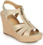 Michael Kors Gouden Sandalen Berkley Wedge - Thumbnail 2