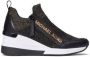 Michael Kors Dames Willis Wedge Sneaker Zwart Gou Black Dames - Thumbnail 2