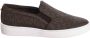 Michael Kors Tijdloze Slip-On Sneaker met Logo Print en Gouden Accenten Brown Dames - Thumbnail 2