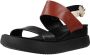 MJUS Flat Sandals Black Dames - Thumbnail 3