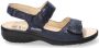 Mephisto Blauwe Leren Comfort Sandaal Blue Dames - Thumbnail 5