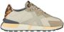 Munich Beige Casual Leren Dames Sneakers Beige Dames - Thumbnail 2