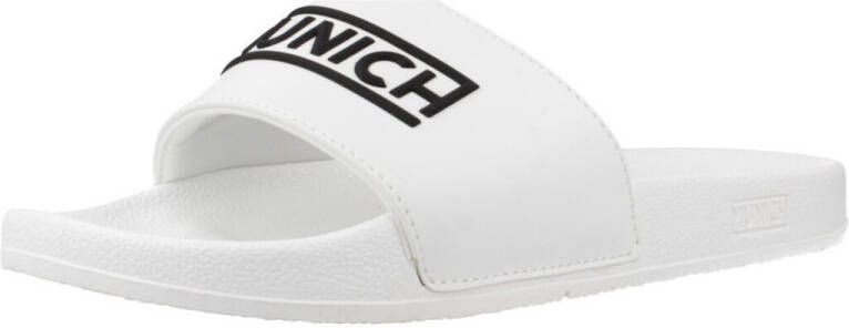 Munich Teenslippers FLAT SLIDER D LOGO WH