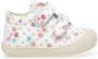 Naturino velcro bumper bloemen lederen sneakers Cocoon Wit - Thumbnail 2