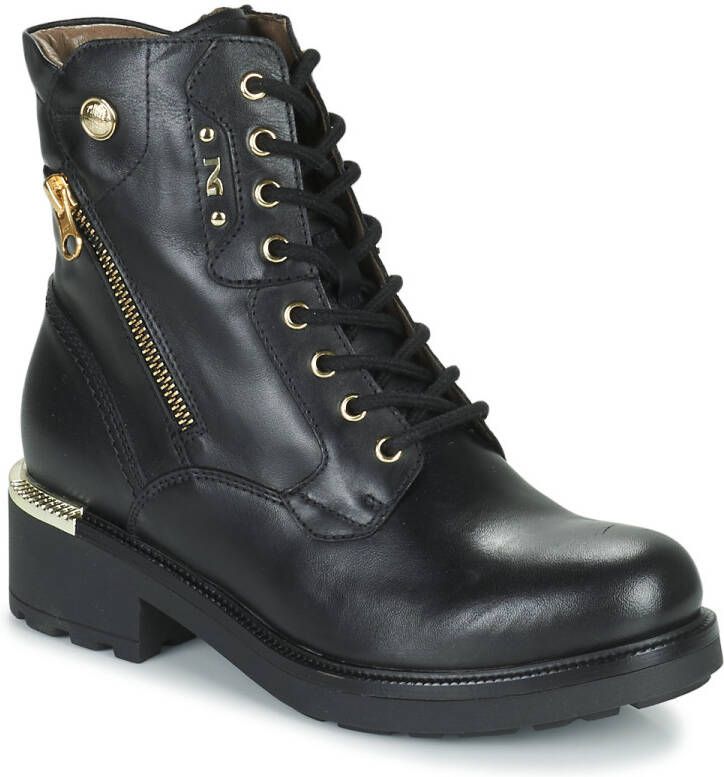 Nero Giardini 05846 Veterboots Laarzen Met Veters Dames Zwart