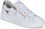 Nerogiardini Leren sneakers met vetersluiting en rits White Dames - Thumbnail 3