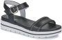 Nerogiardini Zwarte Leren Sandalen met Strass-stenen Black Dames - Thumbnail 3