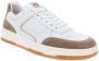 Nerogiardini Leren Vetersneakers Beige Dames - Thumbnail 2