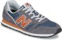 New Balance 373 V2 sneakers grijs oranje blauw - Thumbnail 4